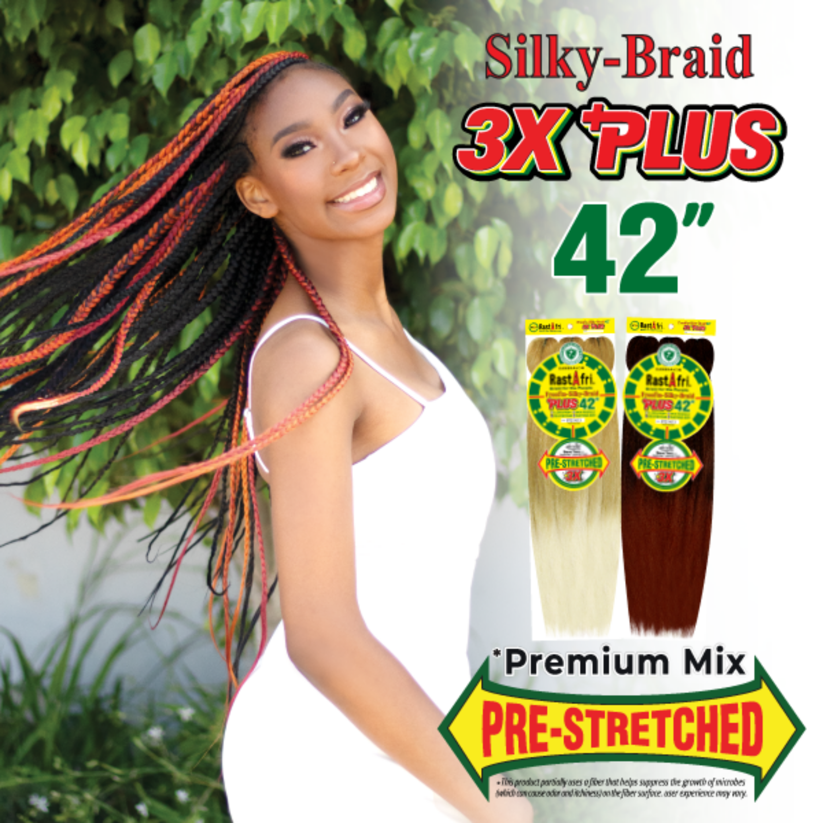 Picture of RastAfri Silky Pre-Stretched 3X Plus 42"